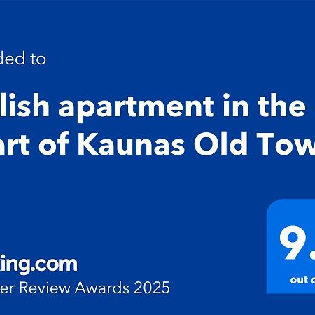 Stylish Apartment In The Heart Of Kaunas Old Town Bagian luar foto